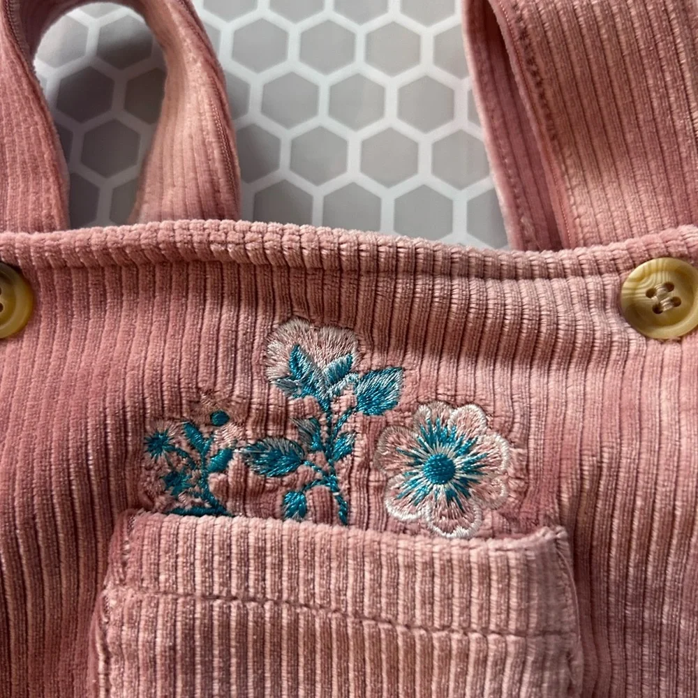 NWT Little Lass Baby Cream and Pink 4 Piece Set with Hat Size 24M - Picture 15 of 16